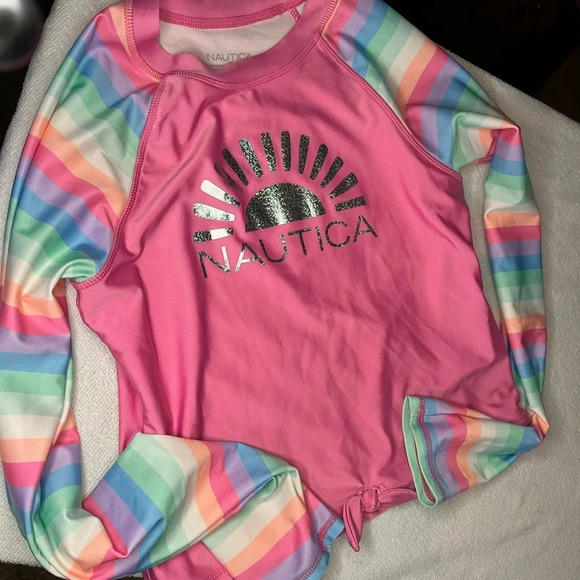 Nautica Rash Guard Large 12/14 - Picture 3 of 5